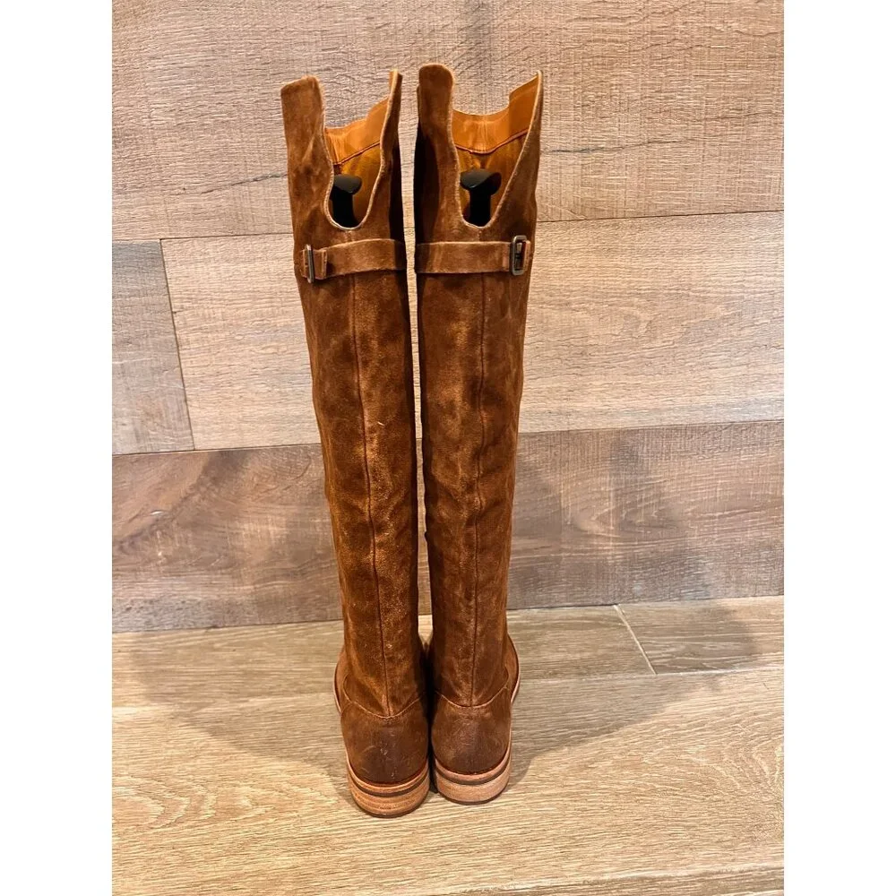 NEW KORK- EASE Addison Rust Tobacco Distressed BOOTS SIZE 6.5
